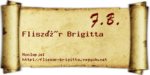 Fliszár Brigitta névjegykártya